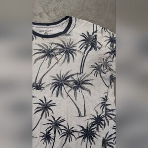 Free Planet Gray and White T-Shirt